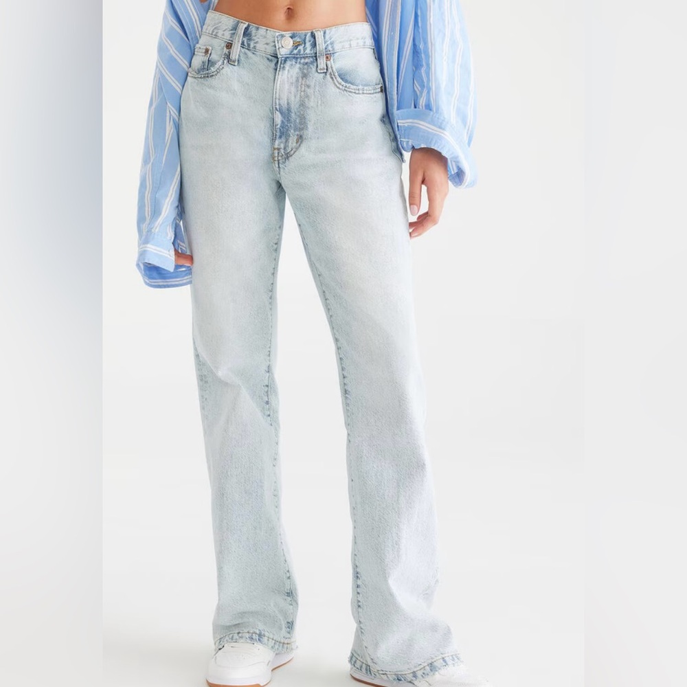 Aeropostale KND Boyfriend Flare Low-Rise Jean, faded, size 16 NWT